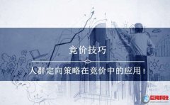 競(jìng)價(jià)技巧：人群定向策略在競(jìng)價(jià)中的應(yīng)用!