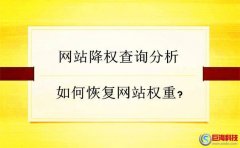 網站降權查詢分析，如何恢復網站權重?